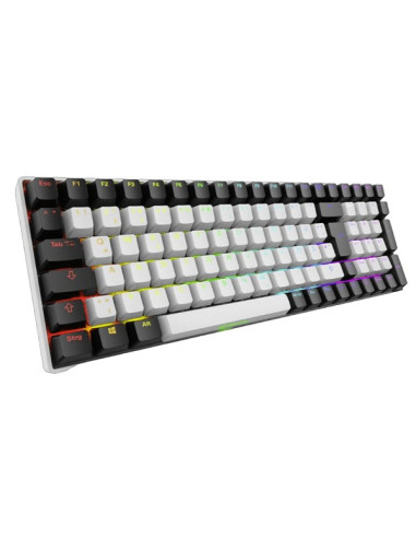 Klawiatura Gamingowa Sharkoon Skiller Sgk50S2 Pbt Biało-Żółta Rgb