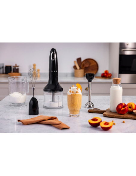 Blender Immersyjny Smeg Hbf03Bleu (101121) 700W Czarny, Stal Nierdzewna