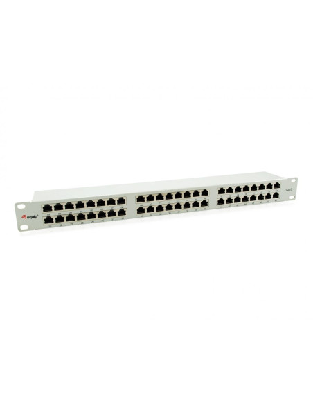 Panel Krosowy Rj-45 X 48, Stp, Możliwość Montażu W Stojaku, Cat 6, Jasnoszary, 1U, 48,3 Cm (19") (326349)