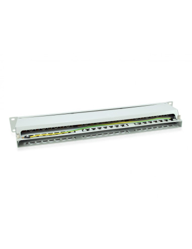 Panel Krosowy Rj-45 X 48, Stp, Możliwość Montażu W Stojaku, Cat 6, Jasnoszary, 1U, 48,3 Cm (19") (326349)