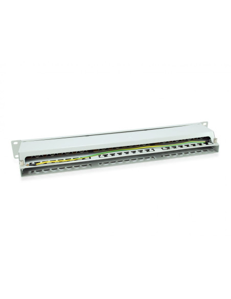 Panel Krosowy Rj-45 X 48, Stp, Możliwość Montażu W Stojaku, Cat 6, Jasnoszary, 1U, 48,3 Cm (19") (326349)