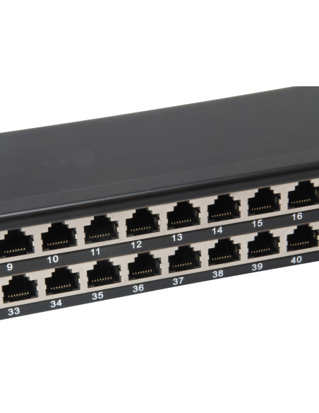 Wyposaż 19-Calowy Panel Krosowy 48Xrj45 Cat6 Ftp 1U 250Mhz Ral9005
