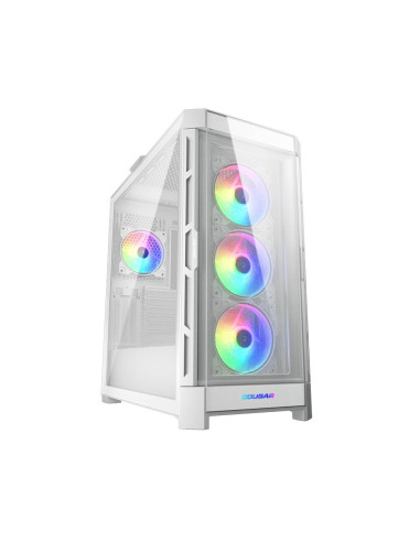 Obudowa Cougar Gaming Duoface Pro Rgb - Midi Tower - Pc - Biały - Atx - Eatx - Micro Atx - Mini-Itx - Ssi Ceb - Metal - Szkło Ha