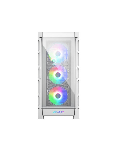 Obudowa Cougar Gaming Duoface Pro Rgb - Midi Tower - Pc - Biały - Atx - Eatx - Micro Atx - Mini-Itx - Ssi Ceb - Metal - Szkło Ha