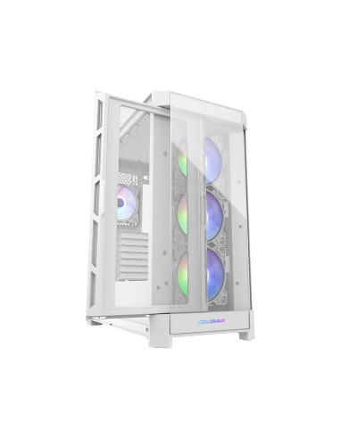 Obudowa Cougar Gaming Duoface Pro Rgb - Midi Tower - Pc - Biały - Atx - Eatx - Micro Atx - Mini-Itx - Ssi Ceb - Metal - Szkło Ha