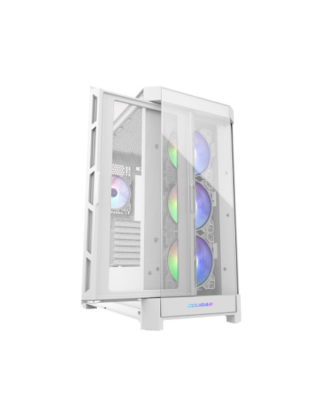 Obudowa Cougar Gaming Duoface Pro Rgb - Midi Tower - Pc - Biały - Atx - Eatx - Micro Atx - Mini-Itx - Ssi Ceb - Metal - Szkło Ha