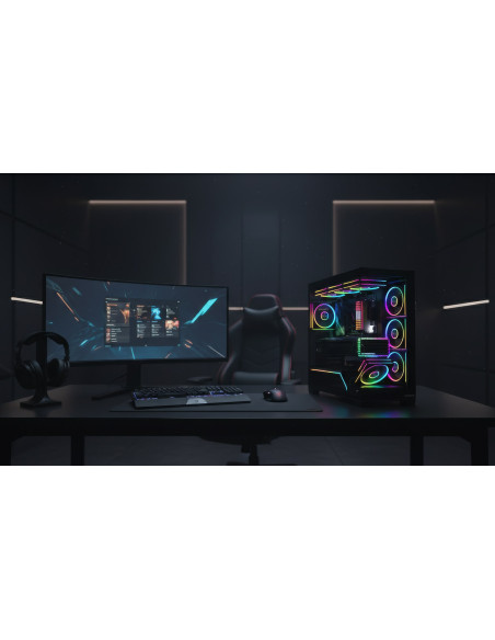 Modecom Obudowa Volcano Stellar Plus Argb Midi 5F Black