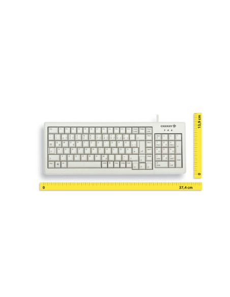 Klawiatura Cherry Tas G84-5200 Przewodowy De-Layout Jasnoszary