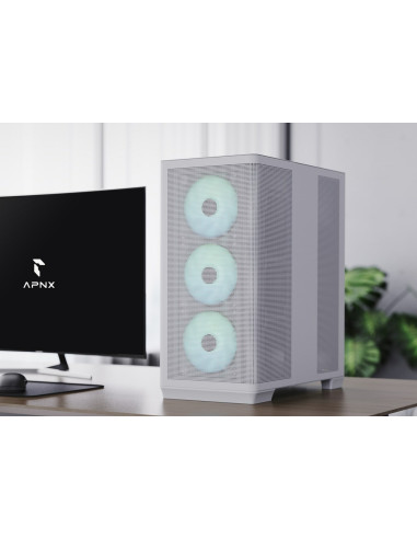 Obudowa Aerocool Geh Midi Apnx C1-R-Wt-V1 Z Microatx/Miniitx