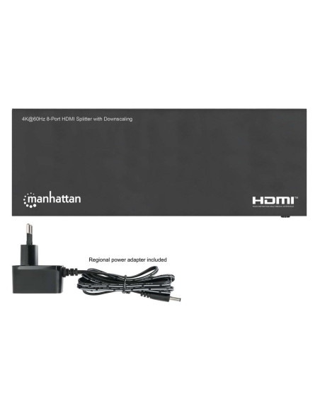 Manhattan 4K60Hz 8-Portowy Rozdzielacz Hdmi Ze Skalowaniem W Dół