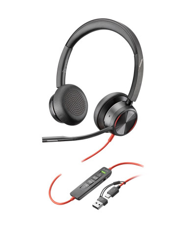 Przewodowe Słuchawki Hp Poly Blackwire 8225 Usb-C/A