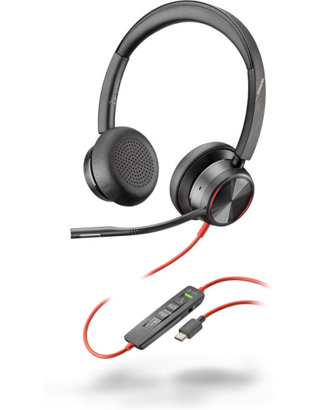 Przewodowe Słuchawki Hp Poly Blackwire 8225 Usb-C/A