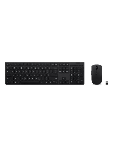 Lenovo Professional Bezprzewodowa Ładowalna Klawiatura I Mysz Combo | Zestaw Klawiatury I Myszy | Bezprzewodowy | Mysz W Zestawi