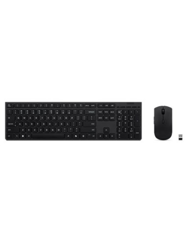 Lenovo Professional Bezprzewodowa Ładowalna Klawiatura I Mysz Combo | Zestaw Klawiatury I Myszy | Bezprzewodowy | Mysz W Zestawi