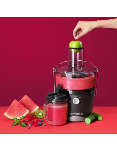 Wyciskarka Nutribullet Nbj100G, Szary, 1,5 L, 0,8 L, Obrotowy, Plastikowy, Stal Nierdzewna, 800 W