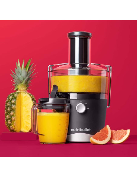 Wyciskarka Nutribullet Nbj100G, Szary, 1,5 L, 0,8 L, Obrotowy, Plastikowy, Stal Nierdzewna, 800 W