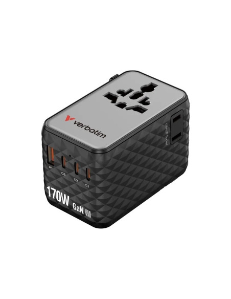 Uniwersalny Zasilacz Podróżny Verbatim Charge 'N' Travel 170 W