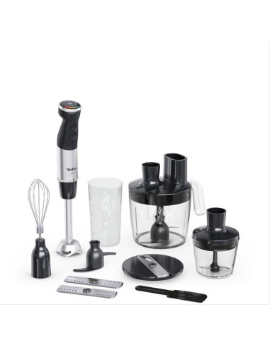 Tefal Quickchef+ Hb67G830 Blender 0,8 L Blender Immersyjny 1000 W Czarny, Stal Nierdzewna