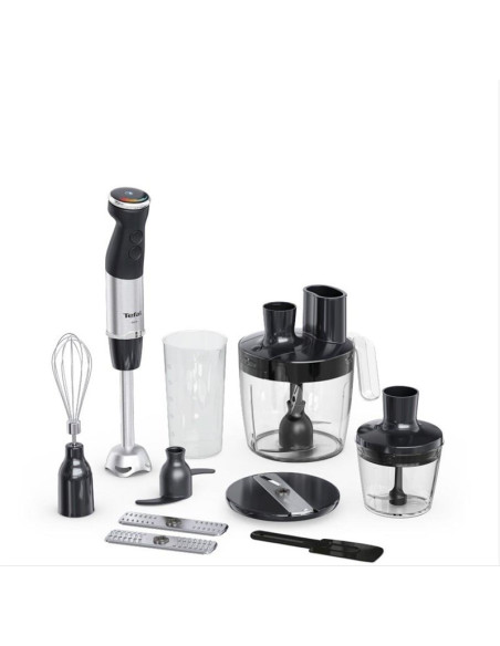Tefal Quickchef+ Hb67G830 Blender 0,8 L Blender Immersyjny 1000 W Czarny, Stal Nierdzewna