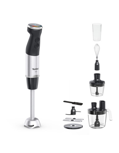 Tefal Quickchef+ Hb67G830 Blender 0,8 L Blender Immersyjny 1000 W Czarny, Stal Nierdzewna