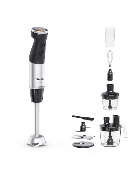 Tefal Quickchef+ Hb67G830 Blender 0,8 L Blender Immersyjny 1000 W Czarny, Stal Nierdzewna