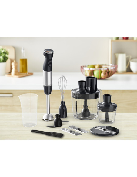 Tefal Quickchef+ Hb67G830 Blender 0,8 L Blender Immersyjny 1000 W Czarny, Stal Nierdzewna