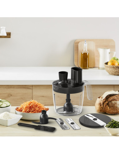 Tefal Quickchef+ Hb67G830 Blender 0,8 L Blender Immersyjny 1000 W Czarny, Stal Nierdzewna
