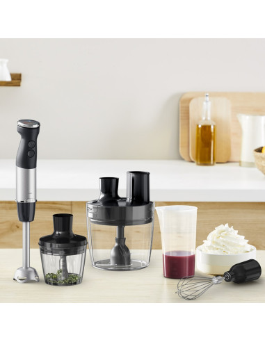 Tefal Quickchef+ Hb67G830 Blender 0,8 L Blender Immersyjny 1000 W Czarny, Stal Nierdzewna
