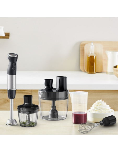 Tefal Quickchef+ Hb67G830 Blender 0,8 L Blender Immersyjny 1000 W Czarny, Stal Nierdzewna