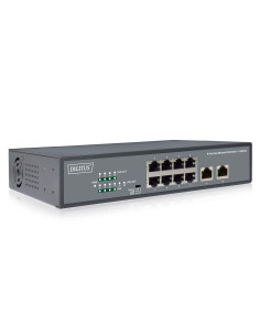 Przełącznik Sieciowy Niezarządzalny 19" 8X Rj45 10/100 Mb/S, 2X Fastethernet Uplink, Poe+ 120W Budżet
