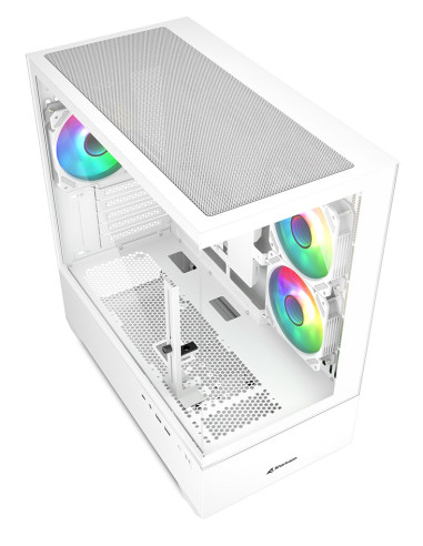 Etui Do Komputera Sharkoon Mk6 Rgb Micro-Atx 1Xglass Białe