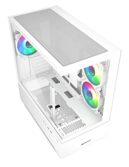 Etui Do Komputera Sharkoon Mk6 Rgb Micro-Atx 1Xglass Białe