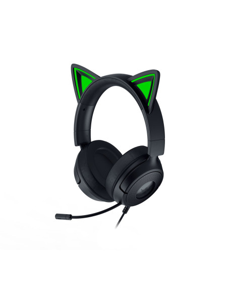 Zestaw Słuchawkowy Razer Gaming Kraken Kitty V3 X Przewodowe Nauszne Mikrofon Czarny