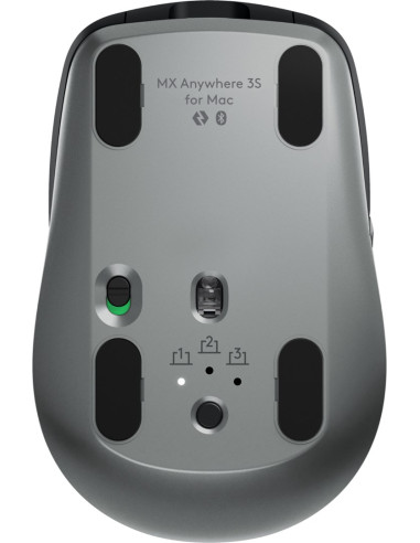 Mysz Logitech Mx Anywhere 3S For Mac 910-006947 (Prawostronna) Rf Wireless + Bluetooth Laser 8000 Dpi
