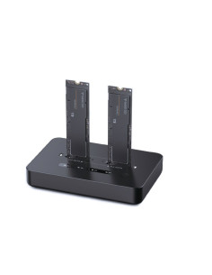 Gembird Stacja Dokująca Podwójna Do Dysków M.2 Sata I Nvme Ssd Czarna