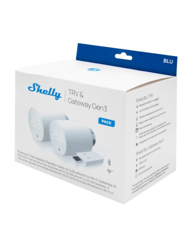 Shelly Blu Trv Gateway Gen3 Inteligentna Głowica Termostatyczna, 2 Sztuki