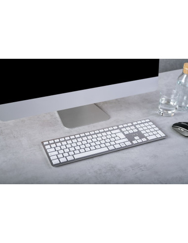 Klawiatura Bezprzewodowa Do Mac Kw 9100 Slim Wireless Silver Germany