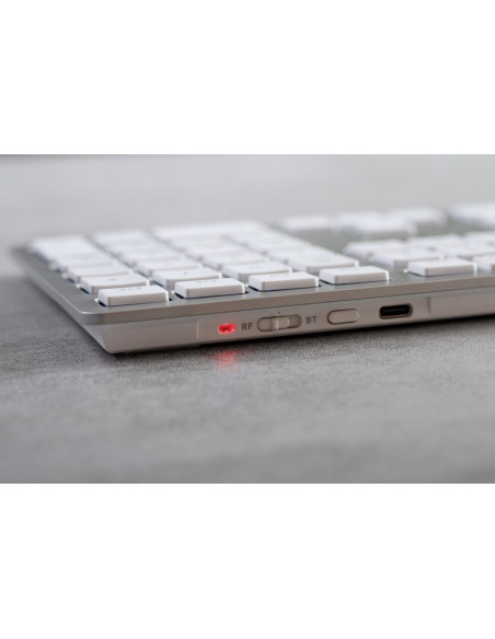 Klawiatura Bezprzewodowa Do Mac Kw 9100 Slim Wireless Silver Germany