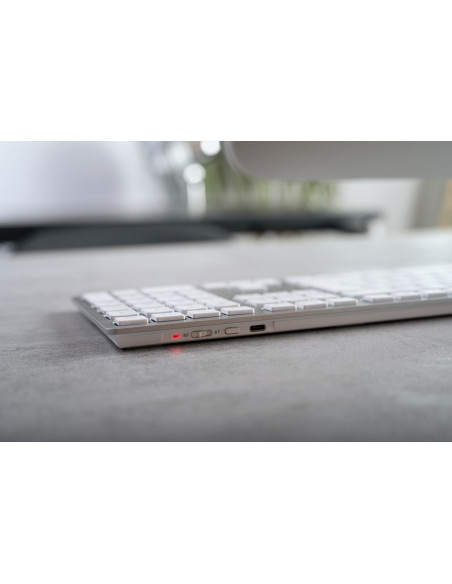 Klawiatura Bezprzewodowa Do Mac Kw 9100 Slim Wireless Silver Germany