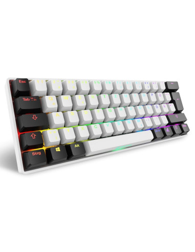 Klawiatura Sharkoon Gaming Keyboard Skiller Sgk50S4 Gen2 Biało-Żółte Rgb