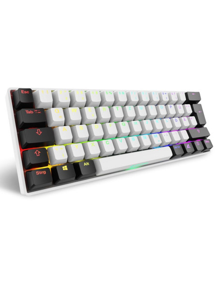 Klawiatura Sharkoon Gaming Keyboard Skiller Sgk50S4 Gen2 Biało-Żółte Rgb