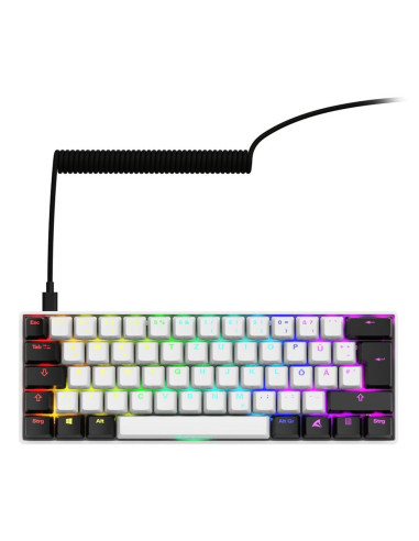 Klawiatura Sharkoon Gaming Keyboard Skiller Sgk50S4 Gen2 Biało-Żółte Rgb