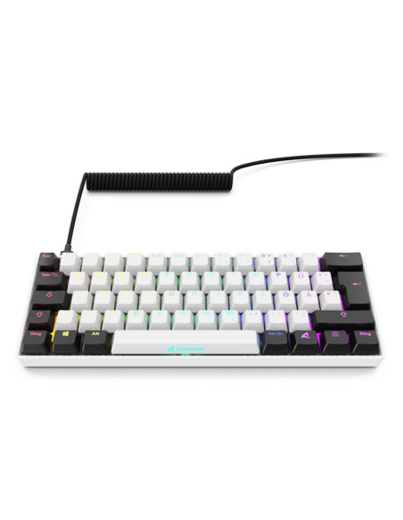 Klawiatura Sharkoon Gaming Keyboard Skiller Sgk50S4 Gen2 Biało-Żółte Rgb