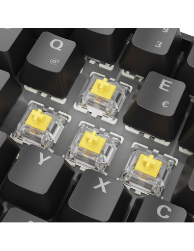 Klawiatura Sharkoon Gaming Keyboard Skiller Sgk50S4 Gen2 Czarno-Żółty Rgb