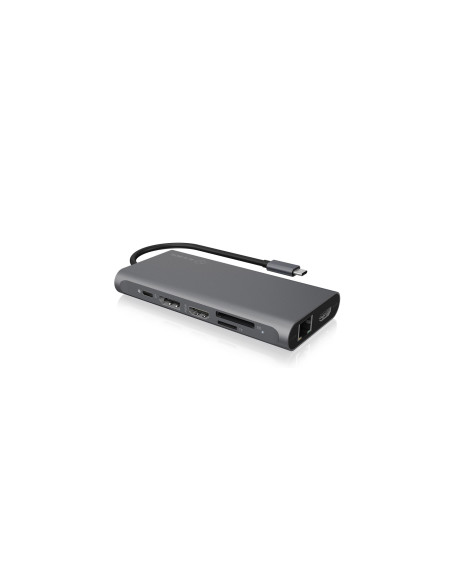 Icy Box Ib-Dk4050-Cpd Przewodowa Usb 3.2 Gen 1 (3.1 Gen 1) Type-C Antracyt