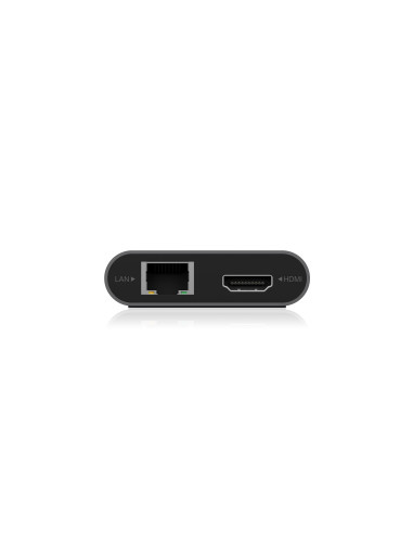 Icy Box Ib-Dk4050-Cpd Przewodowa Usb 3.2 Gen 1 (3.1 Gen 1) Type-C Antracyt