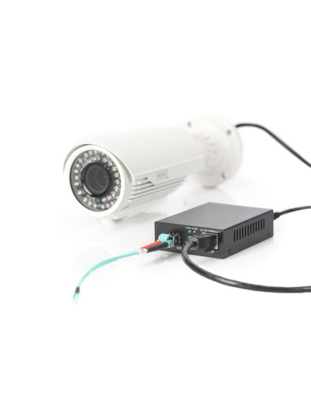 Konwerter Mediów Gigabit Poe, Rj45 / Sfp, Pse