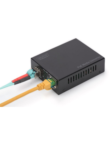 Konwerter Mediów Gigabit Poe, Rj45 / Sfp, Pse