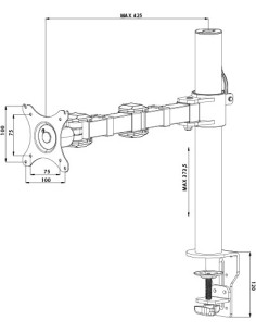 Uchwyt Na Biurko Do Jednego Monitora 10-30 Cali 2