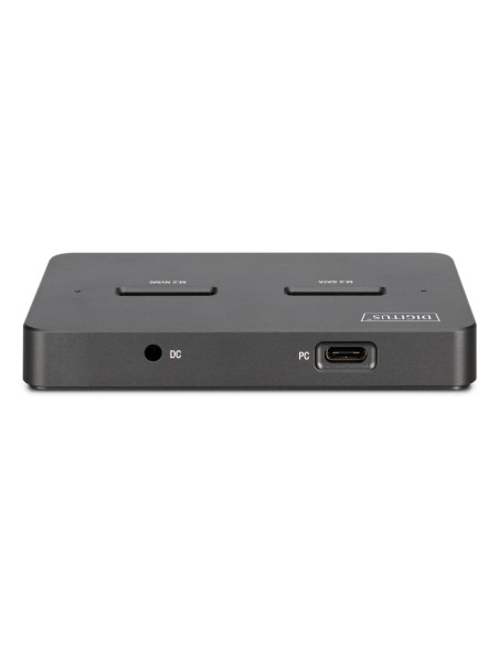 Stacja Dokująca Usb-C 3.2 Gen2 Dla Dysków Ssd M.2 Duo Nvme Oraz Sata (Max. 2X 4 Tb) Z Czytnikiem Kart Sd-Express 7.1 (Max. 2 Tb)